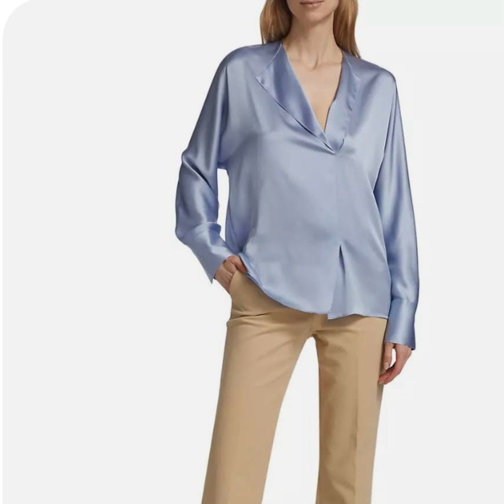 Vince Silk Satin Blouse